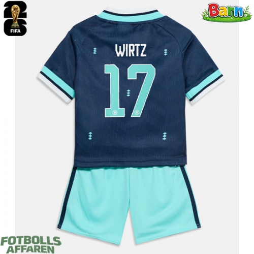 Tyskland Florian Wirtz #17 Bortaställ Barn VM 2026 Kortärmad (+ Korta byxor)
